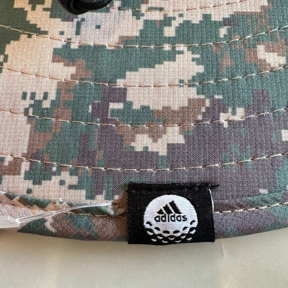 adidas Golf Men's Wide Brim Hat Camo Print Outdoors UPF Sun Protection NWT S/M - Picture 6 of 7